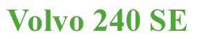 Rendering "Volvo 240 SE" using Times New Roman Bold