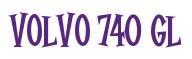 Rendering "Volvo 740 GL" using Cooper Latin