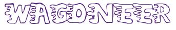 Rendering "WAGONEER" using Liquidy Bulbous