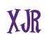 Rendering -XJR - using Cooper Latin