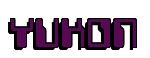 Rendering -YUKON - using Computer Font
