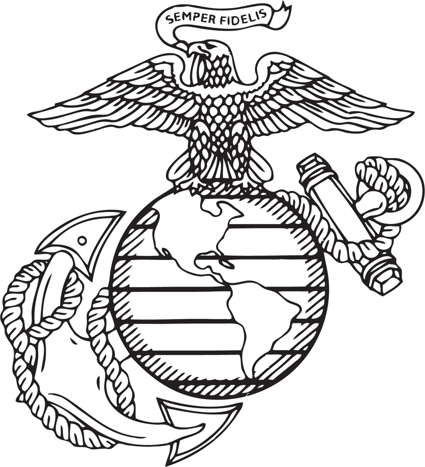Marines Decal Logo