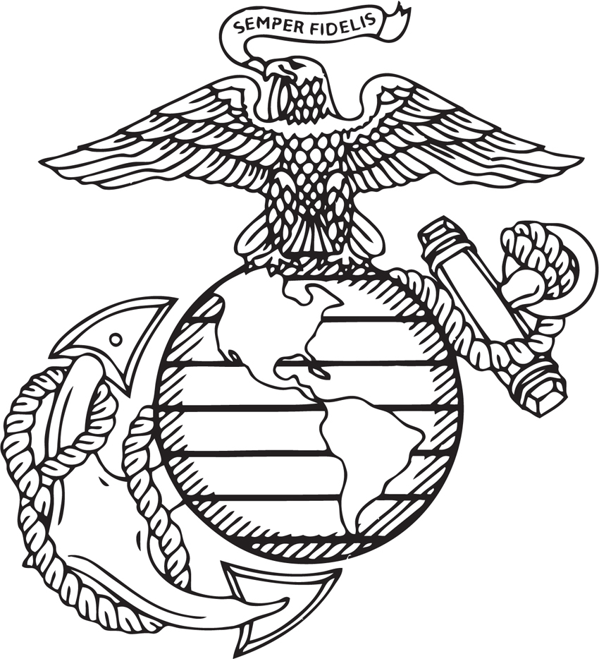 usmc logo outline