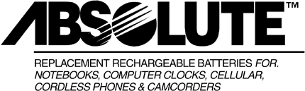 ABSOLUTE BATTERY Graphic Logo Decal