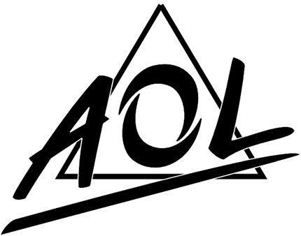 AOL INTL 2 Graphic Logo Decal