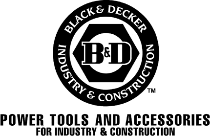 B & D POWER TOOLS Graphic Logo Decal