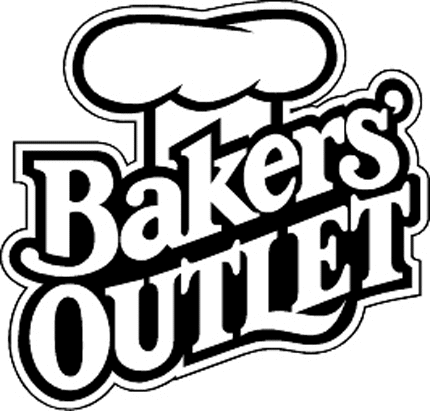 BAKERS OUTLET Graphic Logo Decal