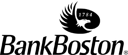 BANK BOSTON 2 Graphic Logo Decal