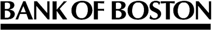 BANK OF BOSTON Graphic Logo Decal