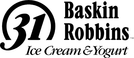 BASKIN ROBBINS 3 Graphic Logo Decal