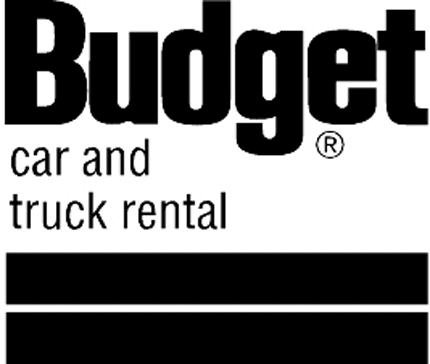 BUDGET CAR & TRUCK RENTAL Graphic Logo Decal