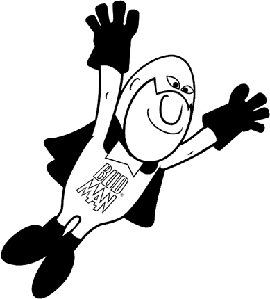 BUDWEISER MAN Graphic Logo Decal