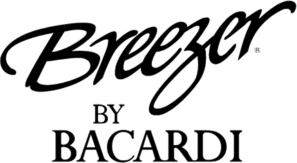Bacardi Breezer Graphic Logo Decal