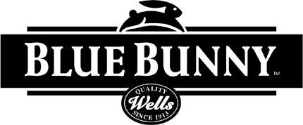 Blue Bunny Graphic Logo Decal