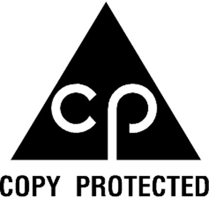 COPY PROTECTED Graphic Logo Decal