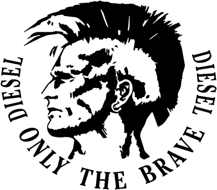 DIESEL 2 Graphic Logo Decal