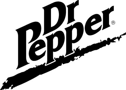 DR. PEPPER 1 Graphic Logo Decal