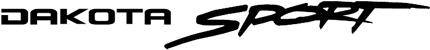 Dodge Dakota Sport Graphic Logo Decal
