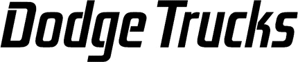 Dodge Trucks3 Graphic Logo Decal