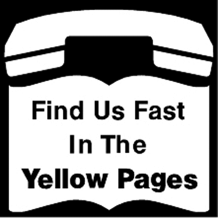 FIND IN YELLOW PAGES Graphic Logo Decal