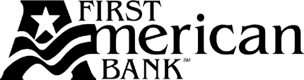 FIRST AMERICAN BANK Graphic Logo Decal