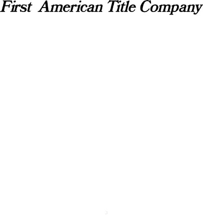 FIRST AMERICAN TITLE Graphic Logo Decal