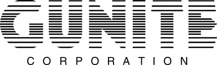 GUNITE CORP Graphic Logo Decal