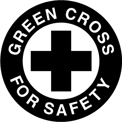 Grean Cross Graphic Logo Decal