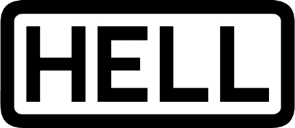 HELL 2 Graphic Logo Decal