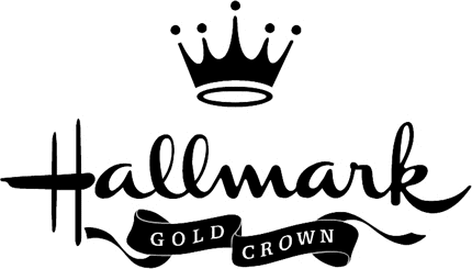Hallmark Gold Crown Graphic Logo Decal