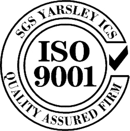 ISO 9001 QUALITY ASSURED Graphic Logo Decal