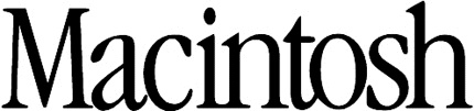 MACINTOSH Graphic Logo Decal