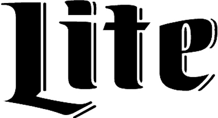 MILLER LITE Graphic Logo Decal