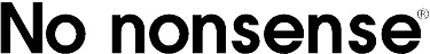NO NONSENSE Graphic Logo Decal