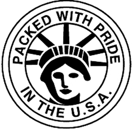 PACKED W-PRIDE USA Graphic Logo Decal
