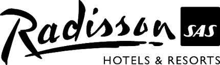 RADISSON SAS HOTELS 2 Graphic Logo Decal