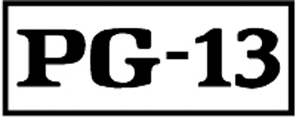 RATED PG13 Graphic Logo Decal