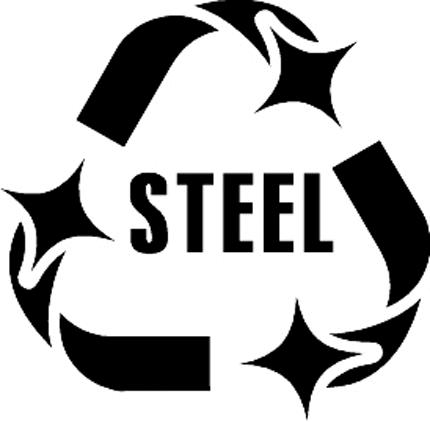 RECYCLE STEEL 2 Graphic Logo Decal