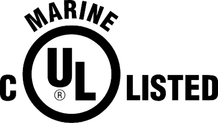 UL LISTED MARINE CANADA Graphic Logo Decal