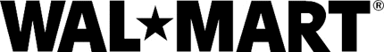 WAL-MART 2 Graphic Logo Decal