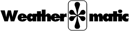 WEATHERMATIC Graphic Logo Decal