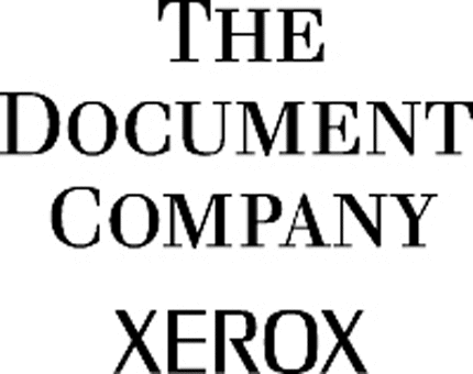 XEROX 2 Graphic Logo Decal