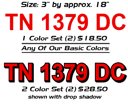 Tennessee Boat Numbers Design and Pricing Flyer