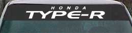 Honda Type-R vinyl lettering