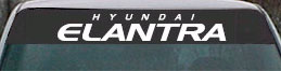 Hyundai Elantra vinyl stickers