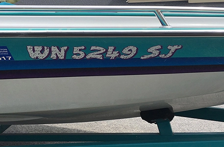 Water Drops Effect Pattern Boat Numbers