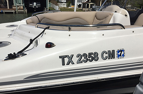 Custom Boat Registration &amp; Numbers - Sign Specialist