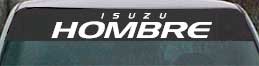 Isuzu Hombre vinyl lettering