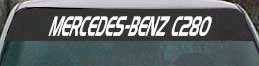 Mercedes-Benz C280 vinyl lettering