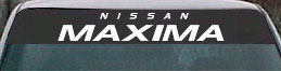 Nissan Maxima vinyl lettering